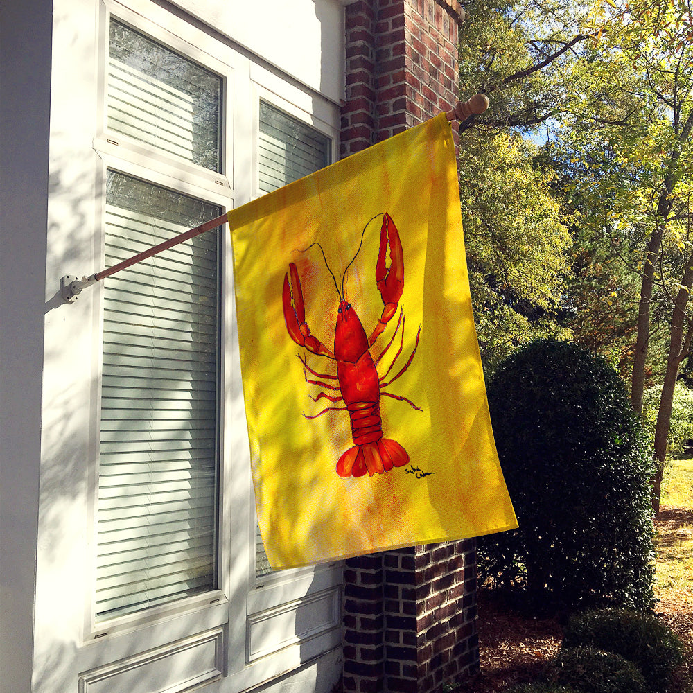 Crawfish House Flag 28x40 Porch Sleeve Pole Decorative Outside Yard Banner Artwork Wall Hanging, Polyester