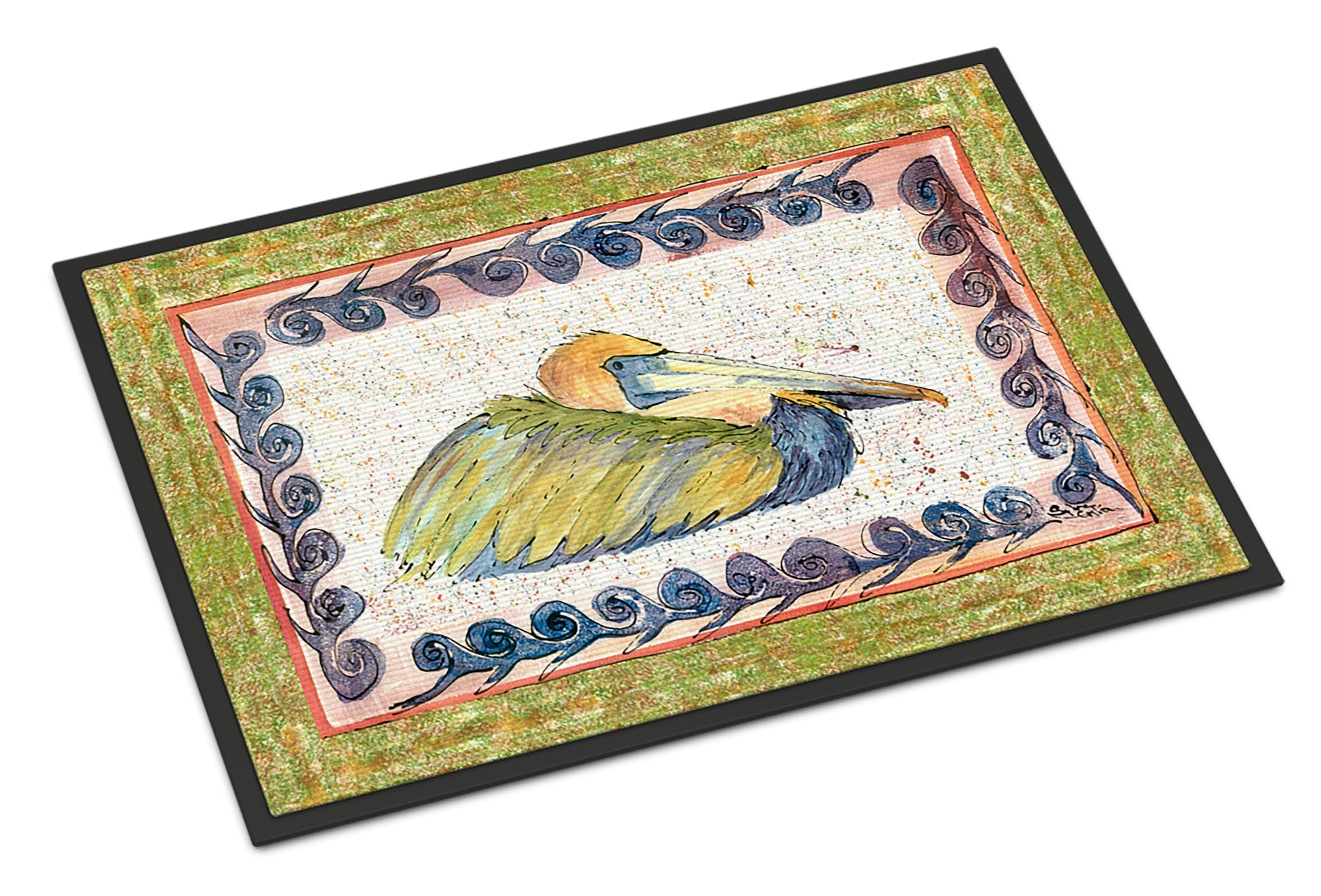 Bird - Pelican Doormat Indoor Outdoor 24H X 36W Front Door Mat Rugs for Entryway, Non Slip Washable Low Pile,