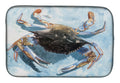 Crab Dish Drying Mat Absorbent Dish Drying Mat Pad for Kitchen Counter Dish Drainer Mat for Countertop, 14 x 21", Multicolor