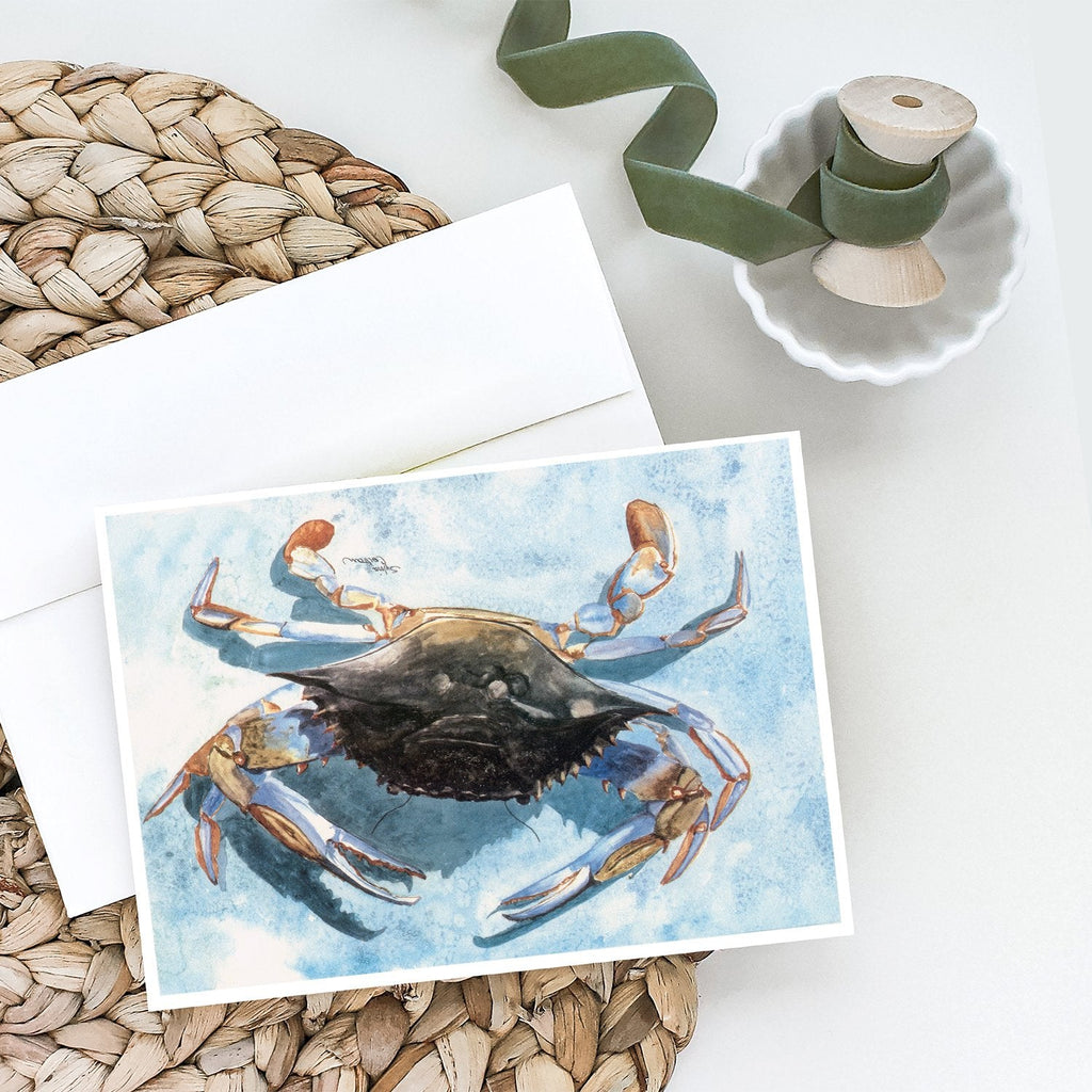 Crab Greeting Cards Pack of 8 Blank Cards with Envelopes Whimsical A7 Size 5x7