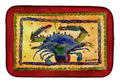 Crab Dish Drying Mat Absorbent Dish Drying Mat Pad for Kitchen Counter Dish Drainer Mat for Countertop, 14 x 21", Multicolor