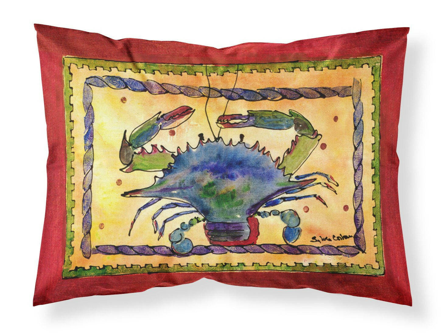Crab Standard Pillowcase Lightweight Super Soft Easy Care Decorative Artwork Pillowcase, Standard