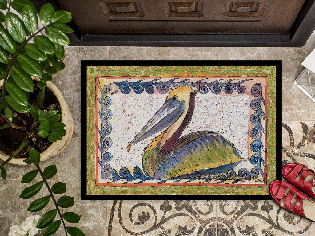 Pelican Doormat Indoor Outdoor 24H X 36W Front Door Mat Rugs for Entryway, Non Slip Washable Low Pile,