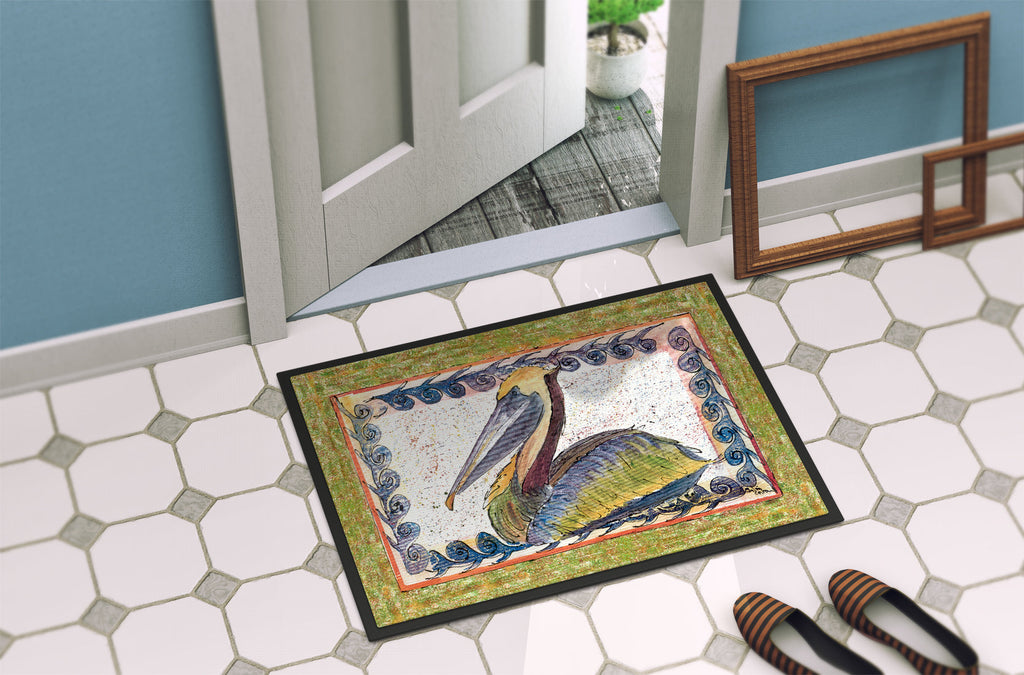 Pelican Doormat Indoor Outdoor 24H X 36W Front Door Mat Rugs for Entryway, Non Slip Washable Low Pile,