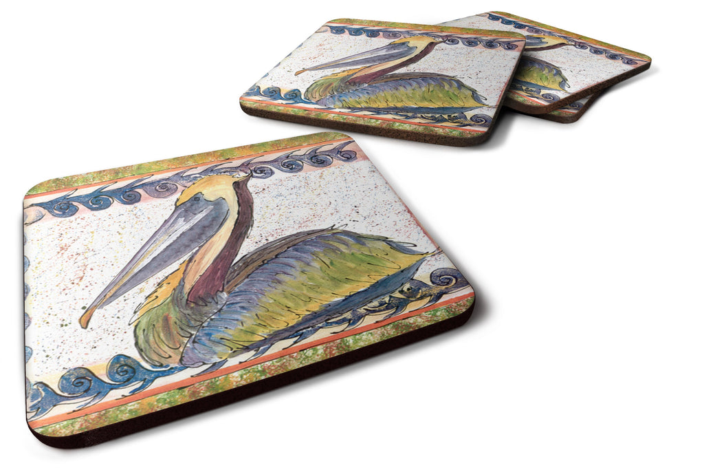 Pelican Foam Coasters Set of 4 Cup Coasters for Indoor Outdoor, Tabletop Protection, Anti Slip, Mouse pad Material