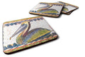 Pelican Foam Coasters Set of 4 Cup Coasters for Indoor Outdoor, Tabletop Protection, Anti Slip, Mouse pad Material