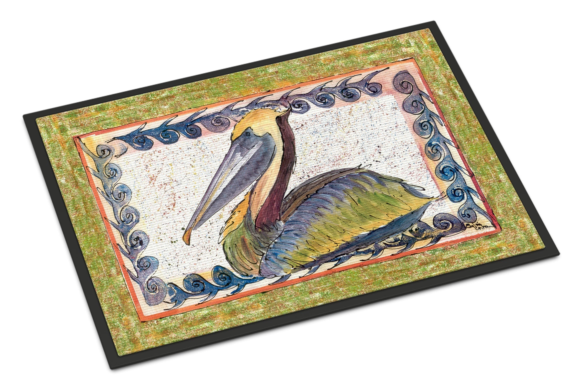 Pelican Doormat Indoor Outdoor 24H X 36W Front Door Mat Rugs for Entryway, Non Slip Washable Low Pile,
