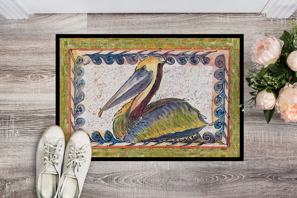 Pelican Doormat Indoor Outdoor 24H X 36W Front Door Mat Rugs for Entryway, Non Slip Washable Low Pile,