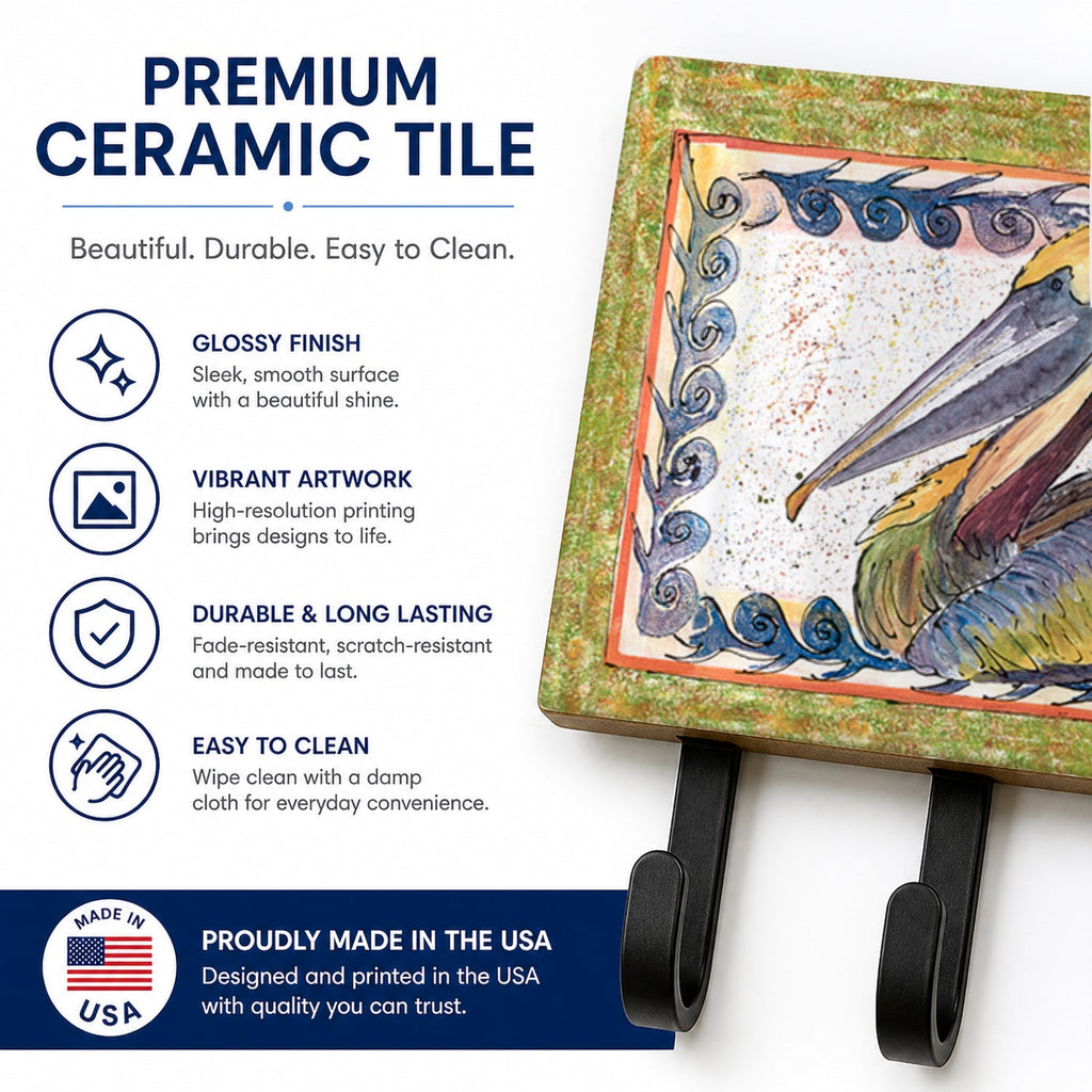 Pelican Leash or Key Holder Wall Hooks, Coat Rack Wall Mount, for Hanging Keys, Towels, Aprons, Leashes