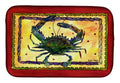 Crab Dish Drying Mat Absorbent Dish Drying Mat Pad for Kitchen Counter Dish Drainer Mat for Countertop, 14 x 21", Multicolor