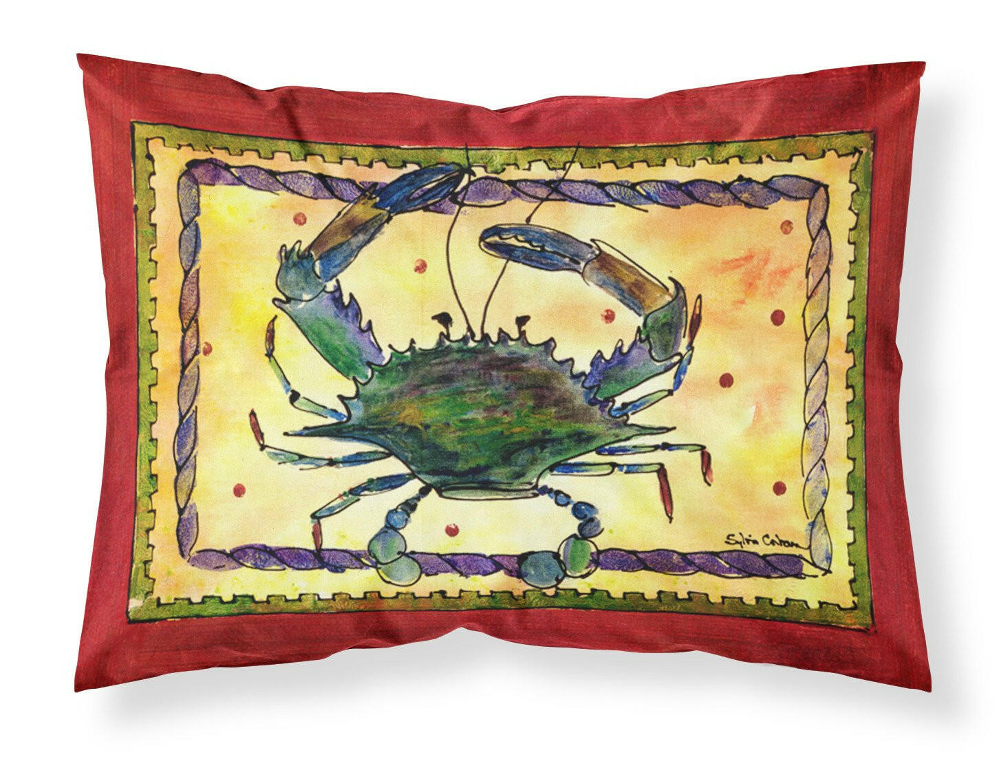 Crab Standard Pillowcase Lightweight Super Soft Easy Care Decorative Artwork Pillowcase, Standard