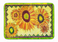 Flower - Sunflower Memory Foam Kitchen Mat Machine Washable Anti-Fatigue Cushion Comfort Bath or Kitchen Rug