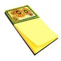 Flower - Sunflower Watercolor Sticky Note Holder Refillable Dispenser Desk Accessory 3x3 Pad Gift