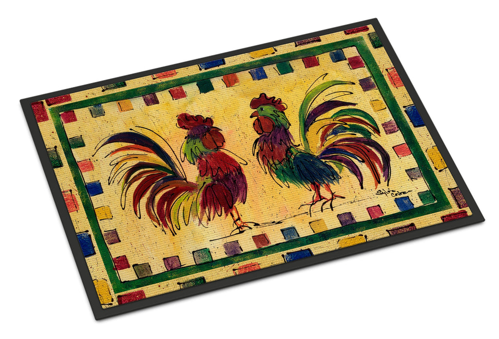 Bird - Rooster Doormat Indoor Outdoor 24H X 36W Front Door Mat Rugs for Entryway, Non Slip Washable Low Pile,