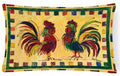 Bird - Rooster Decorative Throw Pillow 12x16 Indoor Outdoor Accent Cushion, Fabric Cover with Insert for Sofa, Bed, Porch & Living Room
