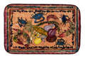 Crab Dish Drying Mat Absorbent Dish Drying Mat Pad for Kitchen Counter Dish Drainer Mat for Countertop, 14 x 21", Multicolor
