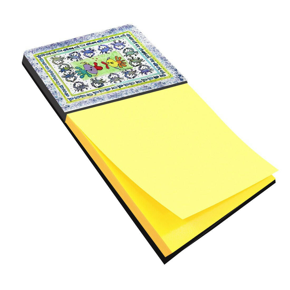 Kissing Fish Watercolor Sticky Note Holder Refillable Dispenser Desk Accessory 3x3 Pad Gift