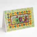 Kissing Fish Greeting Cards Pack of 8 Blank Cards with Envelopes Whimsical A7 Size 5x7