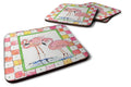 Bird - Flamingo Foam Coasters Set of 4 Cup Coasters for Indoor Outdoor, Tabletop Protection, Anti Slip, Mouse pad Material