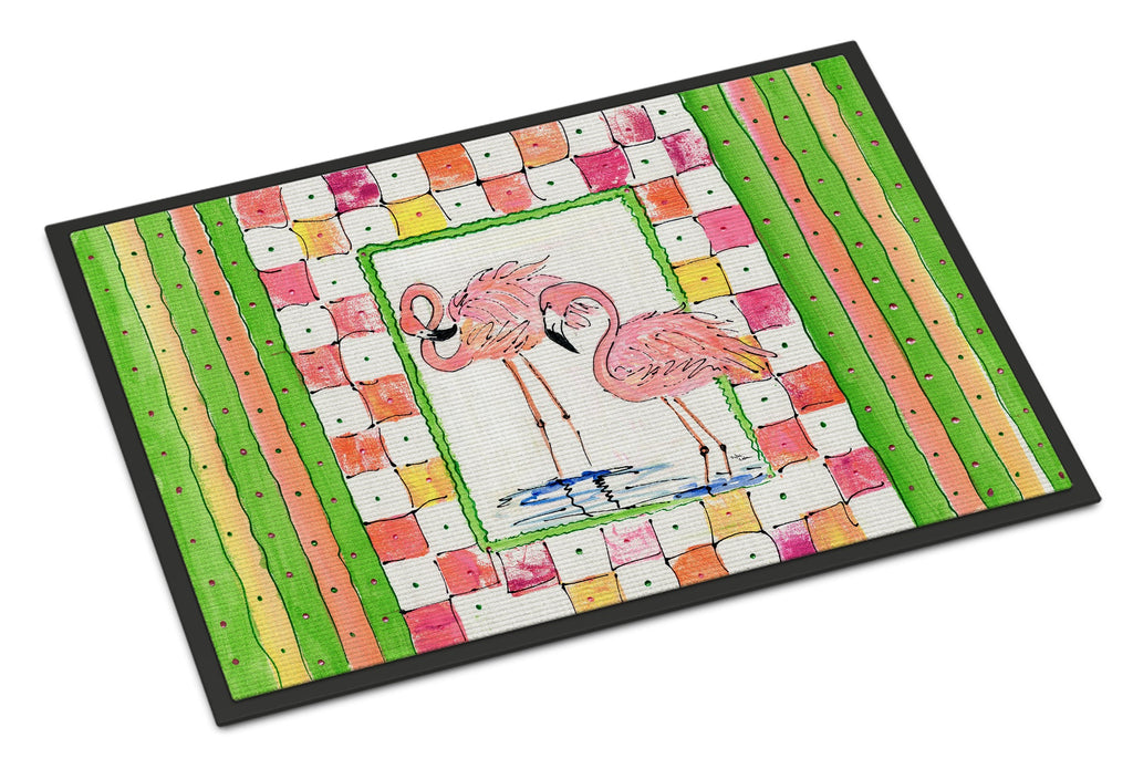 Bird - Flamingo Doormat Indoor Outdoor 24H X 36W Front Door Mat Rugs for Entryway, Non Slip Washable Low Pile,