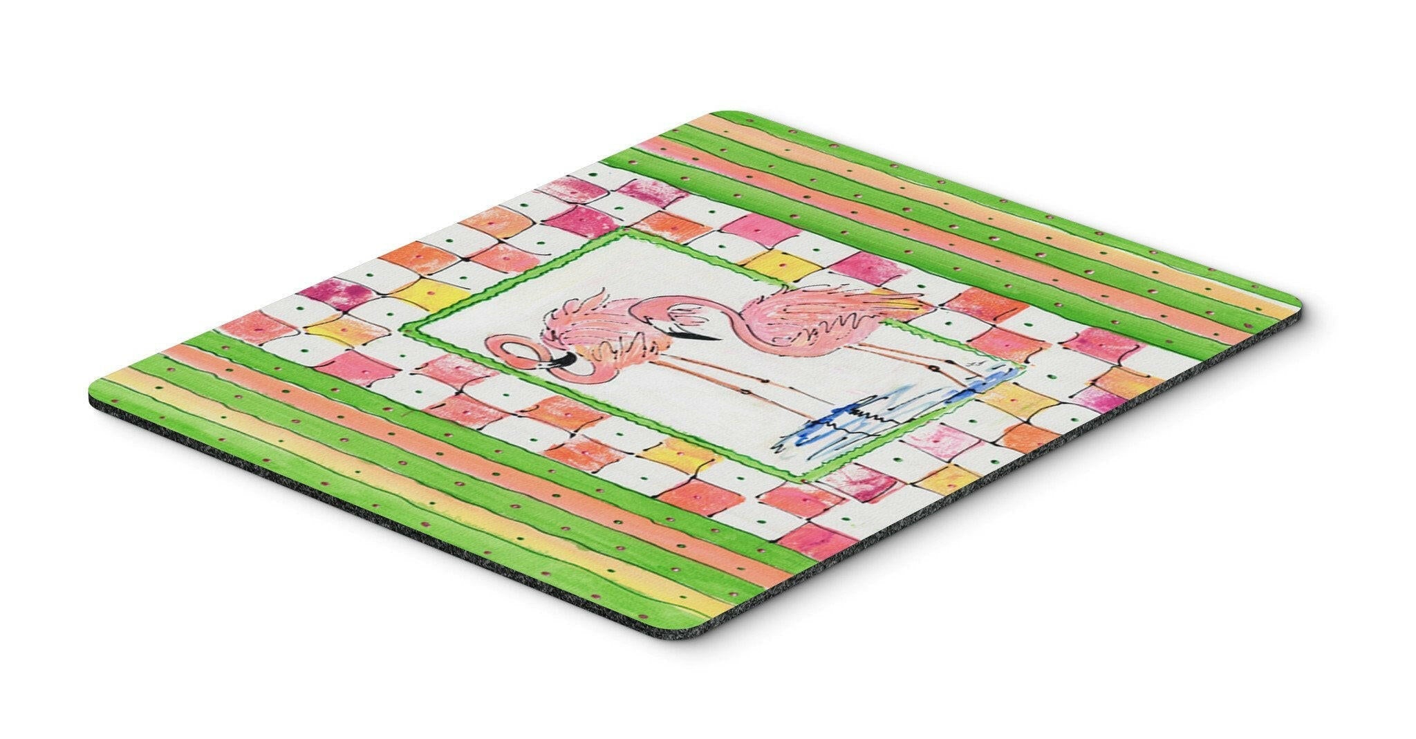 Bird - Flamingo Mouse Pad, Heat Resistant Trivet Hot Pad , Non Slip Rubber Desk Mat, Kitchen Counter Protector, Home Office Decor Gift