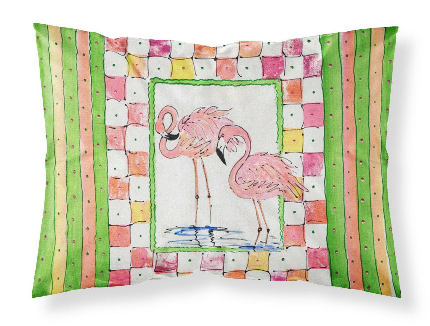 Bird - Flamingo Standard Pillowcase Lightweight Super Soft Easy Care Decorative Artwork Pillowcase, Standard