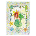 Red Headed Funky Mermaid House Flag 28x40 Porch Sleeve Pole Decorative Outside Yard Banner Artwork Wall Hanging, Polyester