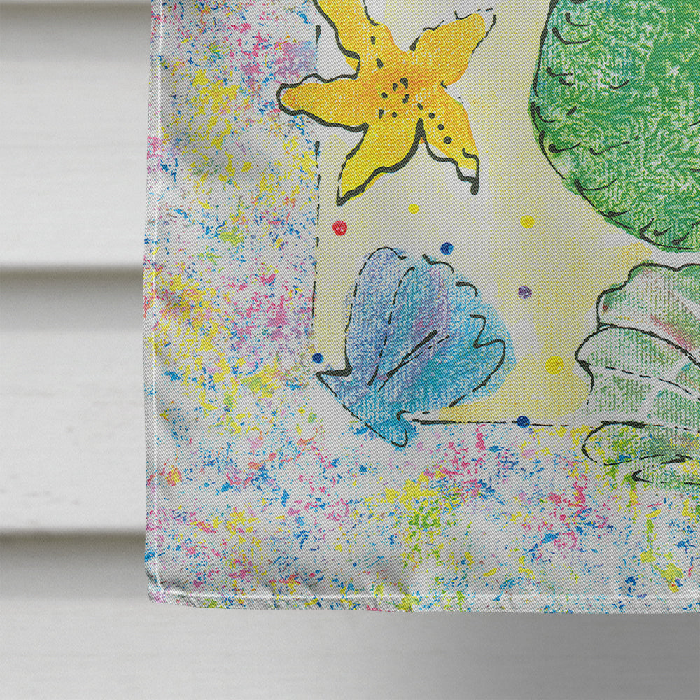 Red Headed Funky Mermaid House Flag 28x40 Porch Sleeve Pole Decorative Outside Yard Banner Artwork Wall Hanging, Polyester