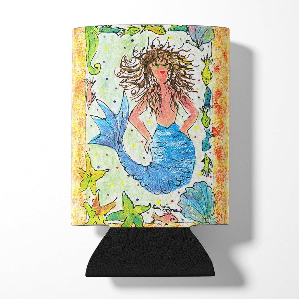 Mermaid Can or Bottle Hugger Cooler Sleeve for Standard 12 oz Cans, Insulated Foam Beer & Soda Can Hugger Reusable
