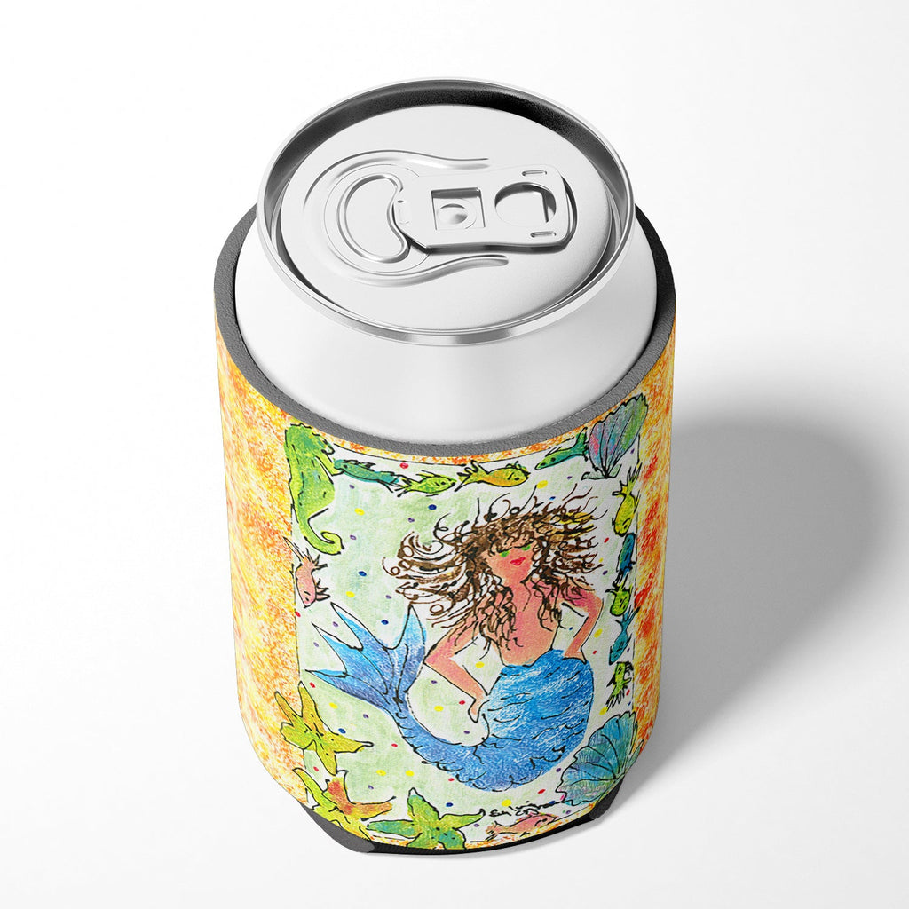 Mermaid Can or Bottle Hugger Cooler Sleeve for Standard 12 oz Cans, Insulated Foam Beer & Soda Can Hugger Reusable