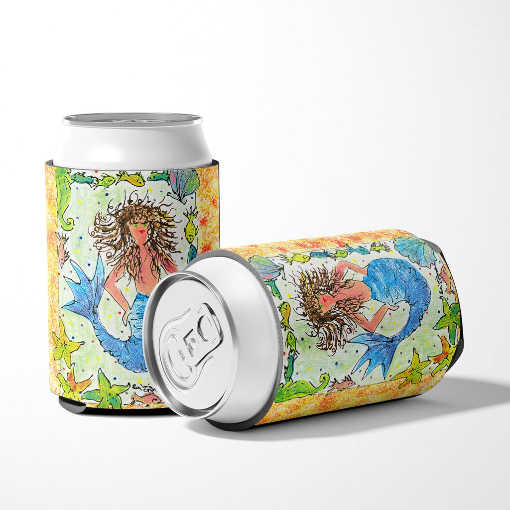 Mermaid Can or Bottle Hugger Cooler Sleeve for Standard 12 oz Cans, Insulated Foam Beer & Soda Can Hugger Reusable