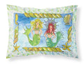 Mermaids Blonde and Red Head Standard Pillowcase Lightweight Super Soft Easy Care Decorative Artwork Pillowcase, Standard