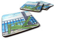 Adirondack Chairs Foam Coasters Set of 4 Cup Coasters for Indoor Outdoor, Tabletop Protection, Anti Slip, Mouse pad Material