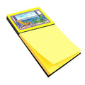 Adirondack Chairs Yellow Watercolor Sticky Note Holder Refillable Dispenser Desk Accessory 3x3 Pad Gift