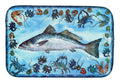 Fish Speckled Trout Dish Drying Mat Absorbent Dish Drying Mat Pad for Kitchen Counter Dish Drainer Mat for Countertop, 14 x 21", Multicolor