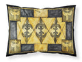 Black and Gold Fleur de Lis Standard Pillowcase Lightweight Super Soft Easy Care Decorative Artwork Pillowcase, Standard