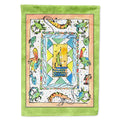 Crab sailboats and more House Flag 28x40 Porch Sleeve Pole Decorative Outside Yard Banner Artwork Wall Hanging, Polyester