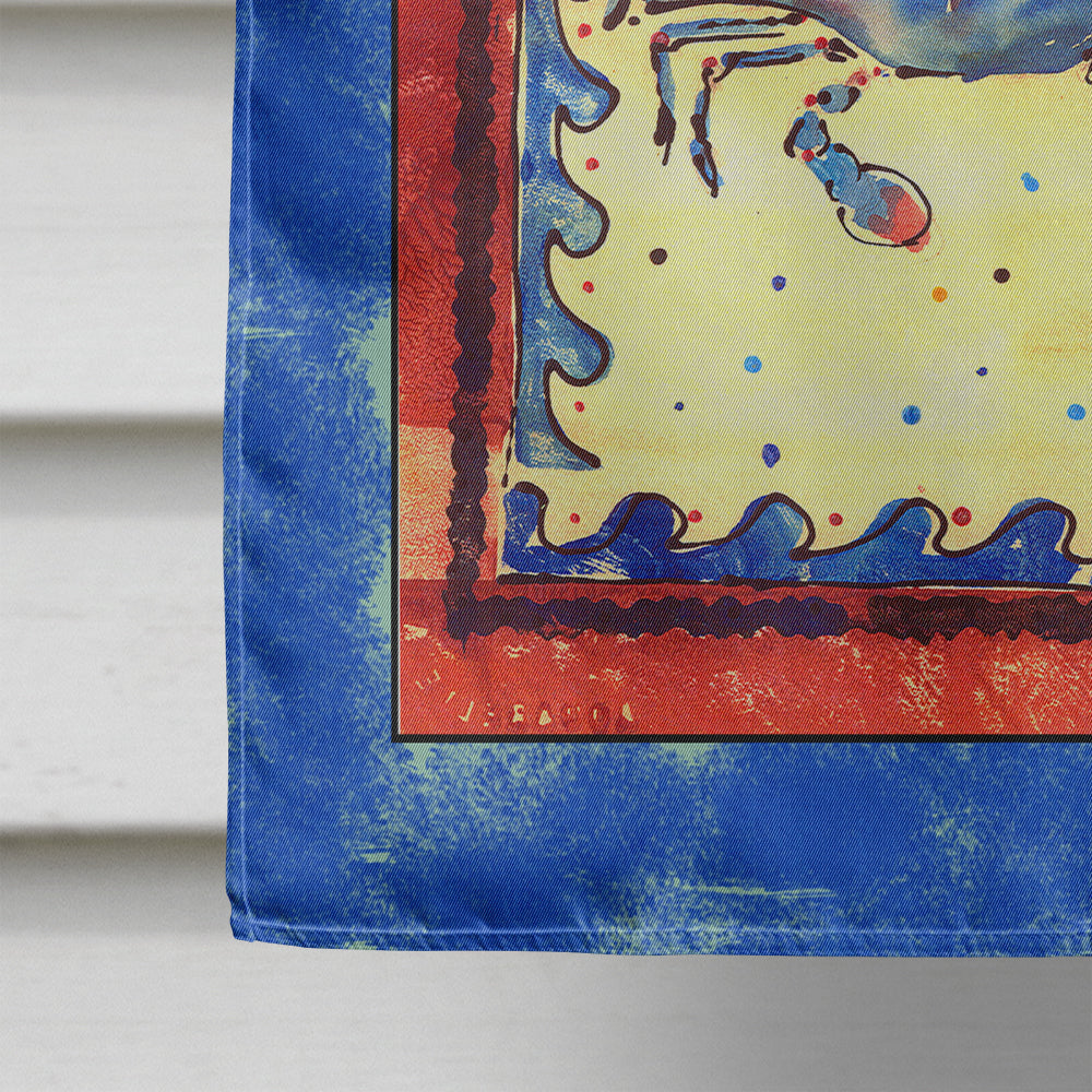 Blue Maryland Crab House Flag 28x40 Porch Sleeve Pole Decorative Outside Yard Banner Artwork Wall Hanging, Polyester