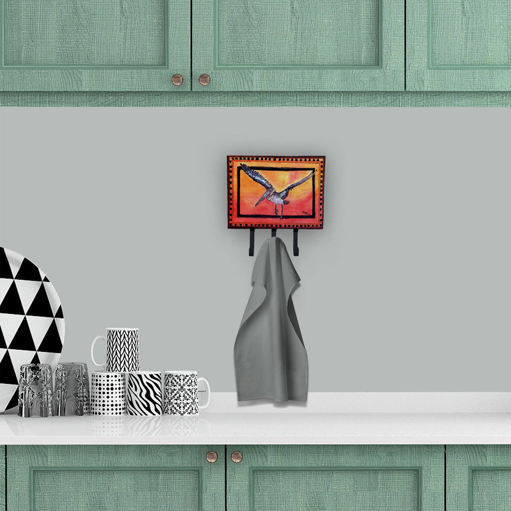 Bird - Pelican Leash or Key Holder Wall Hooks, Coat Rack Wall Mount, for Hanging Keys, Towels, Aprons, Leashes