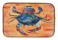 Crab Dish Drying Mat Absorbent Dish Drying Mat Pad for Kitchen Counter Dish Drainer Mat for Countertop, 14 x 21", Multicolor