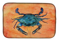 Crab Dish Drying Mat Absorbent Dish Drying Mat Pad for Kitchen Counter Dish Drainer Mat for Countertop, 14 x 21", Multicolor