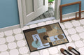 Blue Heron Doormat Indoor Outdoor 24H X 36W Front Door Mat Rugs for Entryway, Non Slip Washable Low Pile,