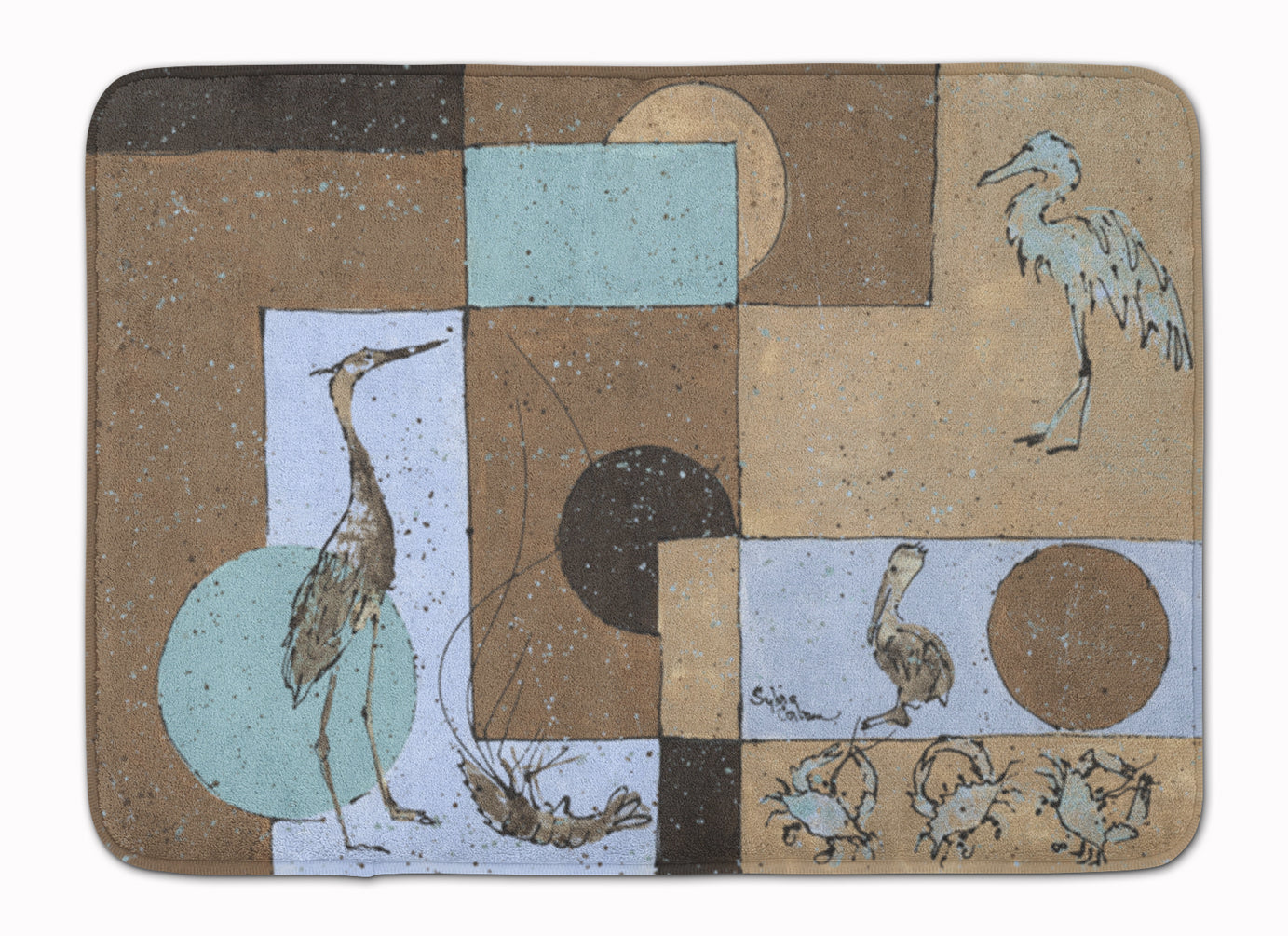 Blue Heron Memory Foam Kitchen Mat Machine Washable Anti-Fatigue Cushion Comfort Bath or Kitchen Rug