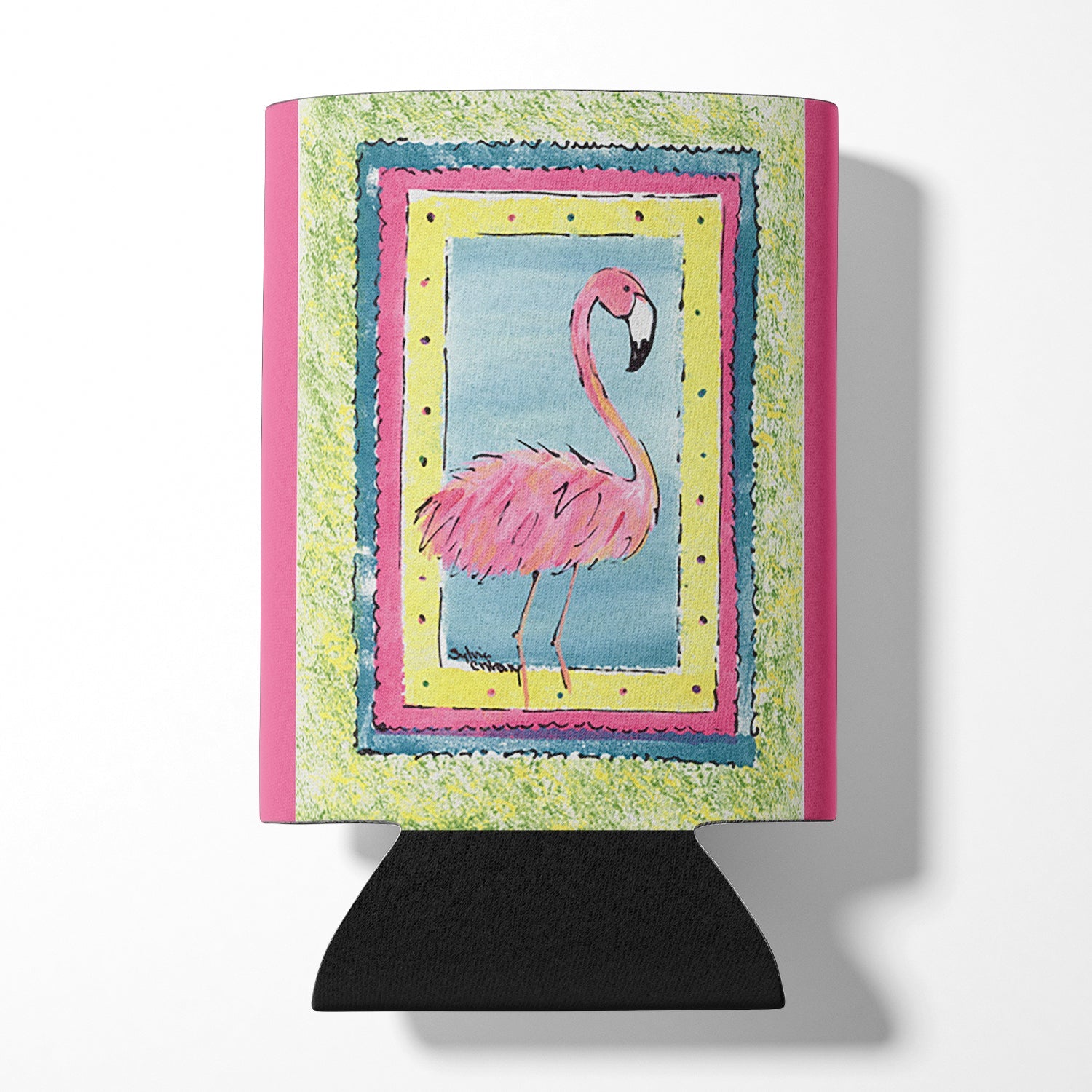 Bird - Flamingo Can or Bottle Hugger Cooler Sleeve for Standard 12 oz Cans, Insulated Foam Beer & Soda Can Hugger Reusable