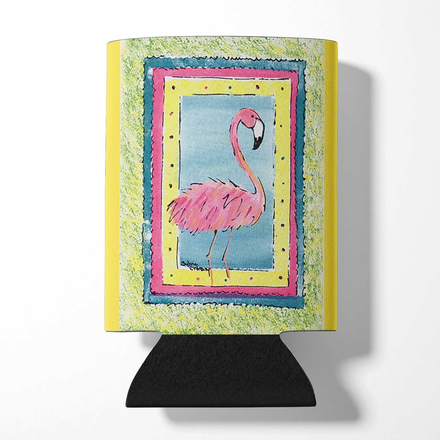 Bird - Flamingo Can or Bottle Hugger Cooler Sleeve for Standard 12 oz Cans, Insulated Foam Beer & Soda Can Hugger Reusable