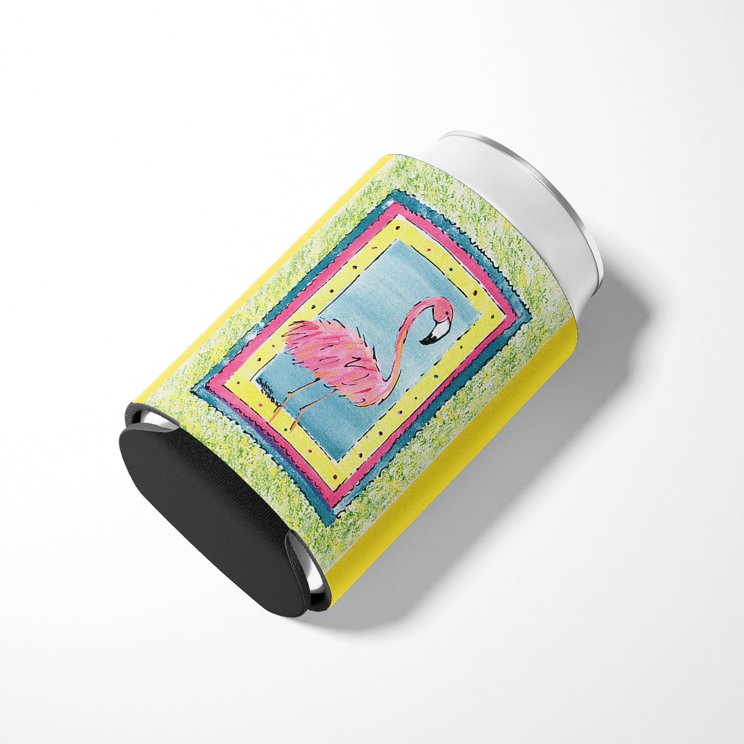 Bird - Flamingo Can or Bottle Hugger Cooler Sleeve for Standard 12 oz Cans, Insulated Foam Beer & Soda Can Hugger Reusable