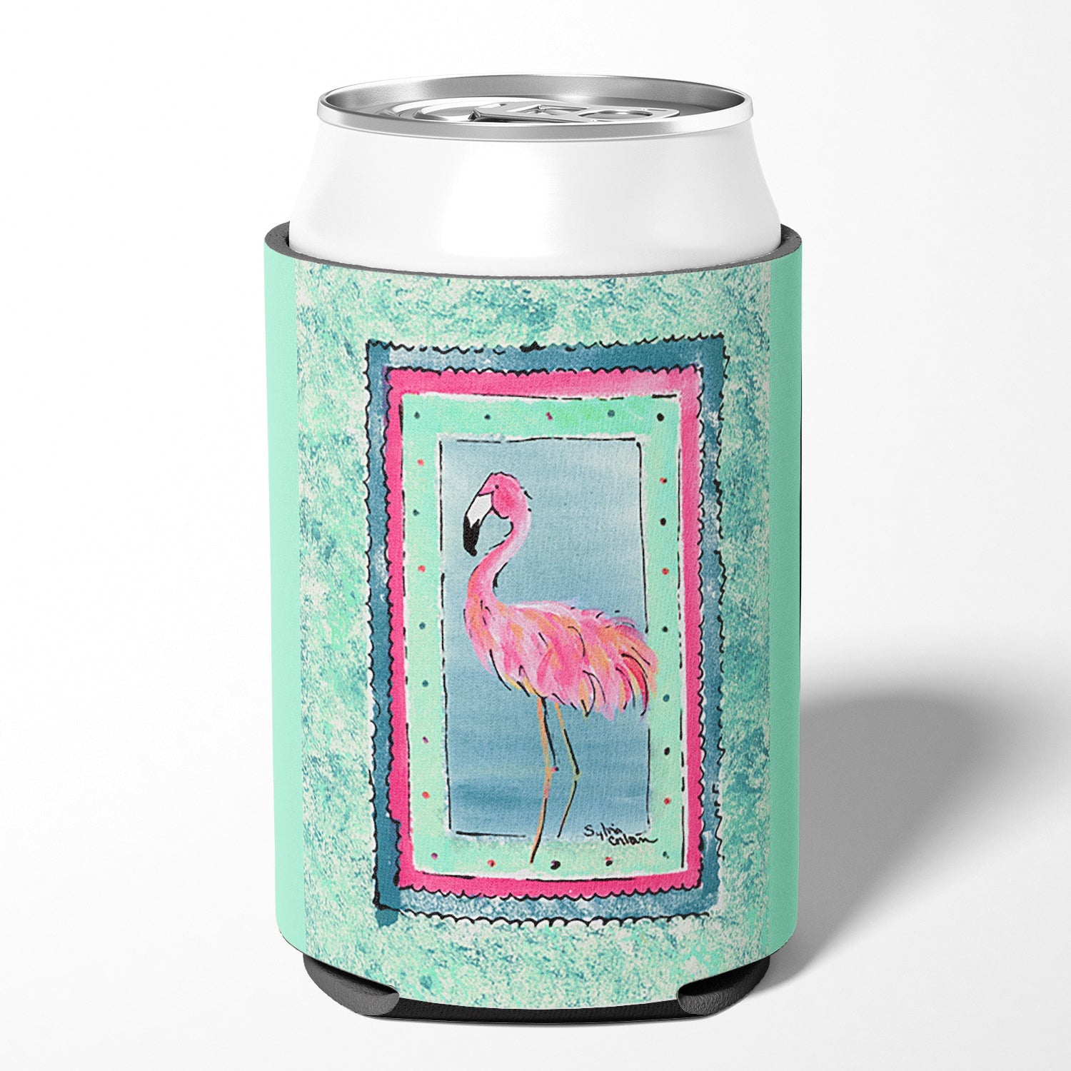 Bird - Flamingo Can or Bottle Hugger Cooler Sleeve for Standard 12 oz Cans, Insulated Foam Beer & Soda Can Hugger Reusable
