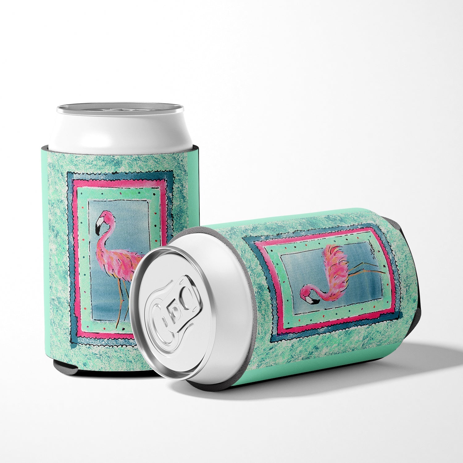 Bird - Flamingo Can or Bottle Hugger Cooler Sleeve for Standard 12 oz Cans, Insulated Foam Beer & Soda Can Hugger Reusable