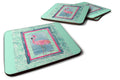 Bird - Flamingo Foam Coasters Set of 4 Cup Coasters for Indoor Outdoor, Tabletop Protection, Anti Slip, Mouse pad Material
