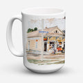 New Orleans Street Car Ceramic Coffee Mug 15 oz Decorative Large C Handle Mug Cup for Tea, Cocoa Hot Chocolate